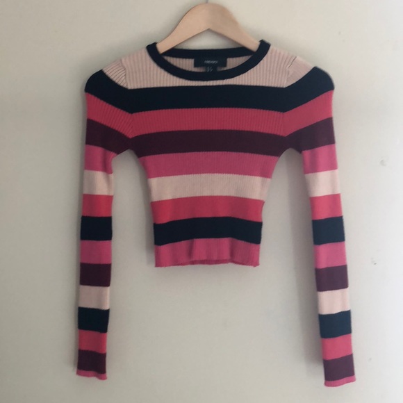 Striped sweater crop top - Picture 2 of 3